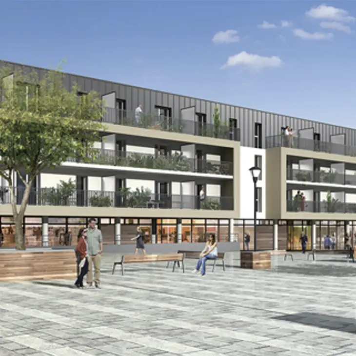 Anne-Claire LEGENDRE travaillant à son bureau sur les plans d'une résidence séniore Anne-Claire LEGENDRE travaillant à son bureau sur les plans d'une résidence séniore